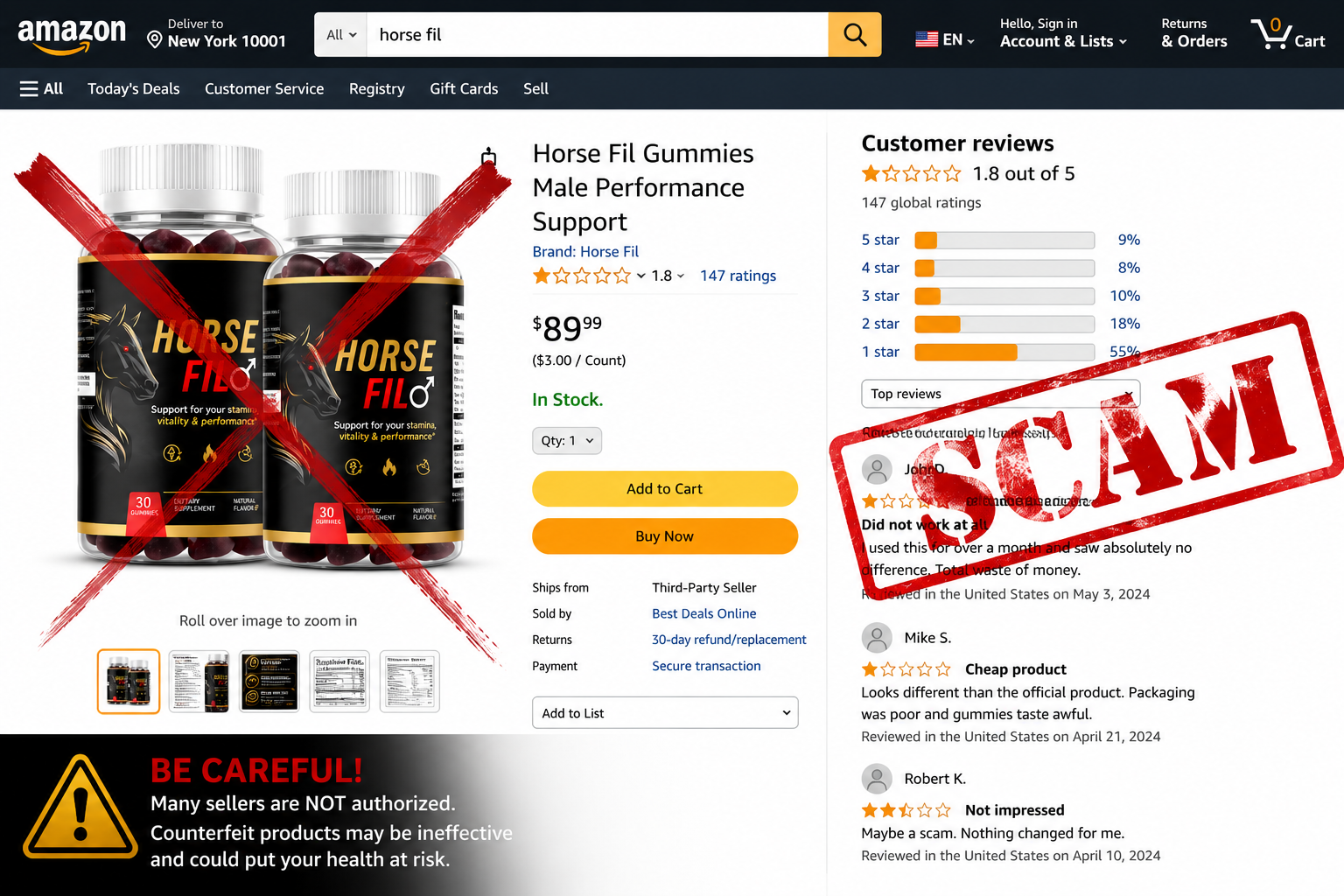 HorseFil scam complaints